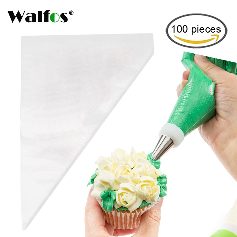 WALFOS 100pcs Disposable Piping Bag Pastry Bag Icing Piping Cake Cupcake Decorating Tools/Bags Cake Tools Icing Bag| | - AliExpress