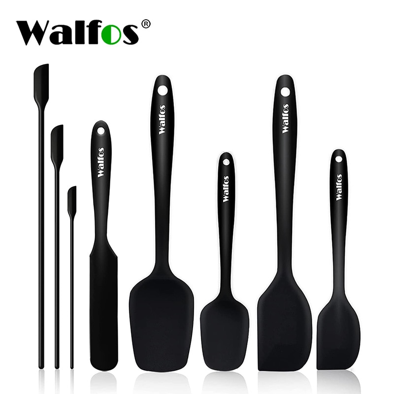 WALFOS Food Grade Non Stick Butter Cooking Silicone Spatula Set Heat Resistant Kitchen Silicone Scraper Spatulas & Mini Spatulas|Baking & Pastry Spatulas| - AliExpress