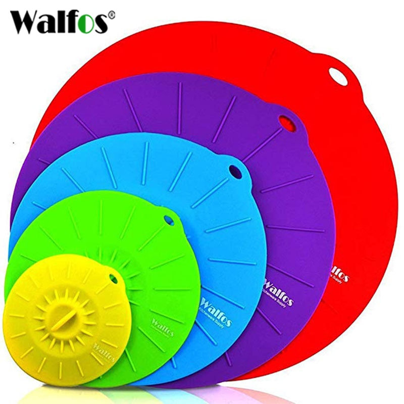 סט כיסוי מסילקון למיקרוגל – WALFOS Set of 5 Silicone Microwave
