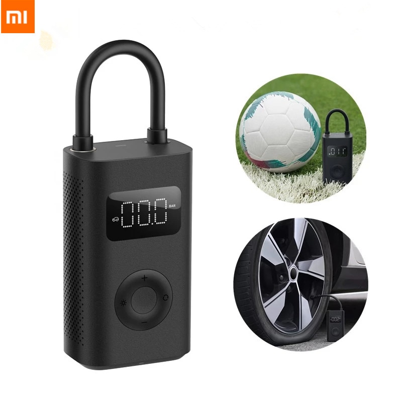 Xiaomi Mijia Inflator 1S Portable Mini LED Smart Digital Tire Pressure Sensor Electric Pump For Bicycle Motorcycle Car Soccer